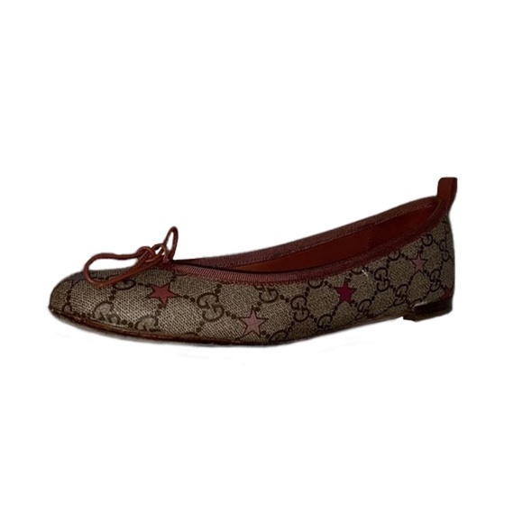 Gucci Shoes - GUCCI GG Supreme Stars Canvas Flats
